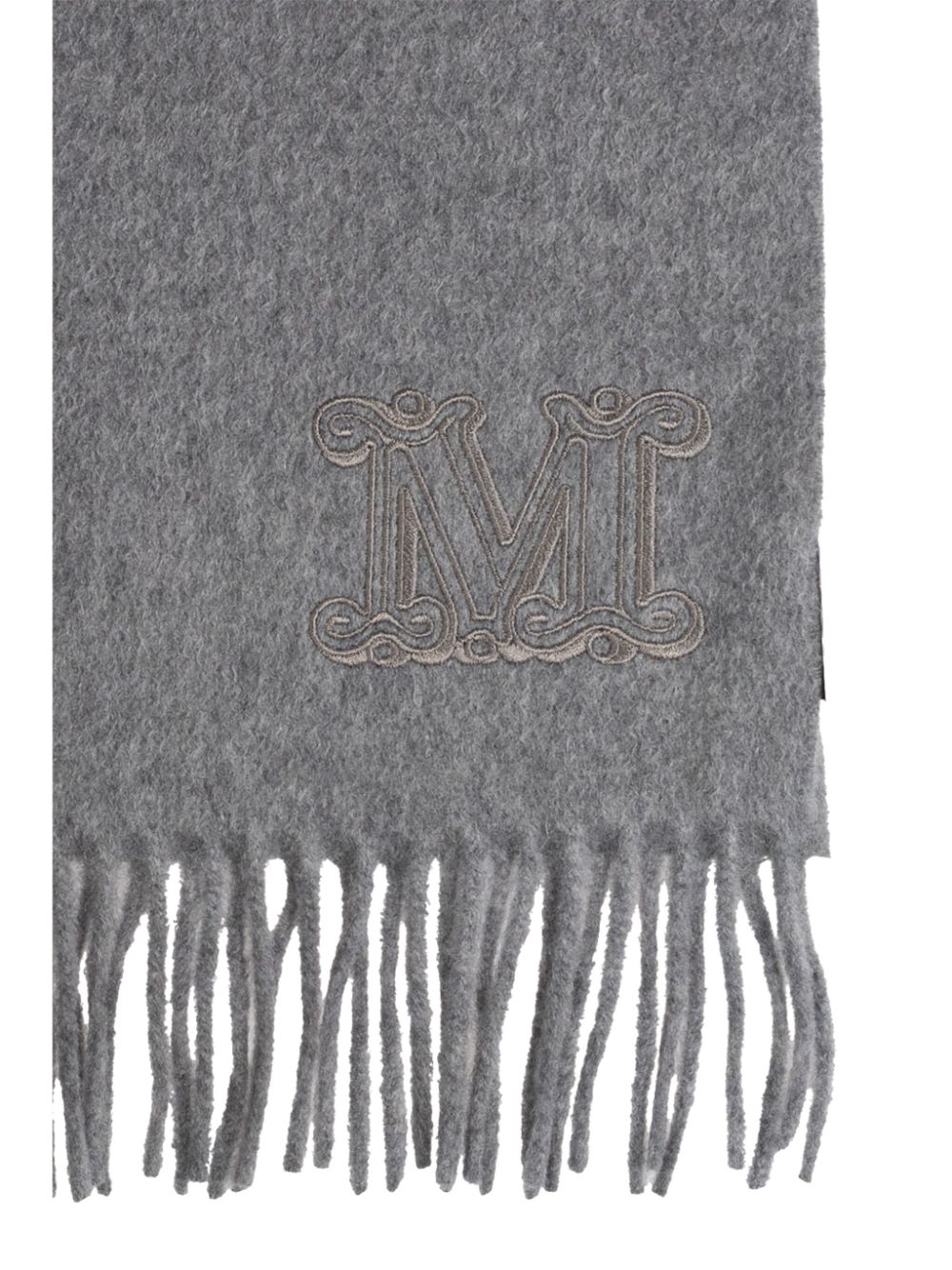 Max Mara logo-embroidered scarf Women