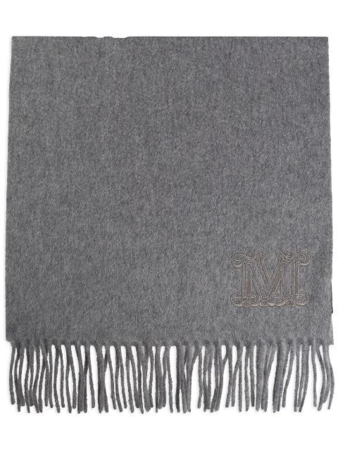 Max Mara logo-embroidered scarf Women