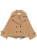 Chloé double-breasted coat - Brown