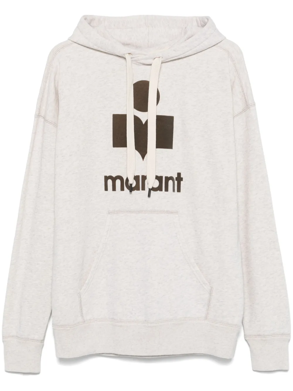 Isabel Marant Étoile Cotton Hoodie With Drawstring Hood And Kangaroo Pocket In White