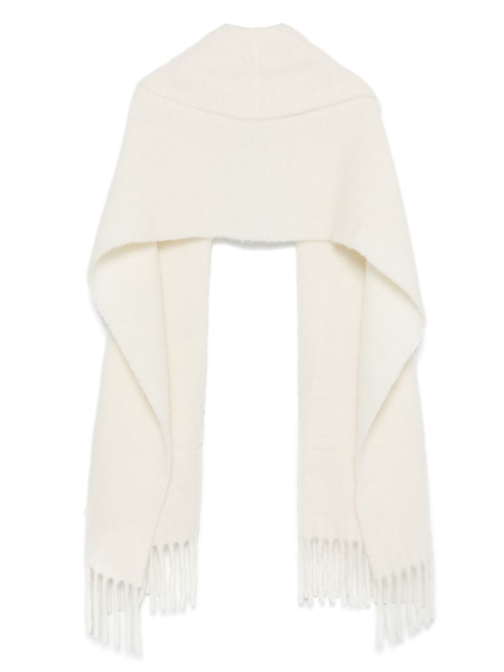 Seventy fringed edge cape - White