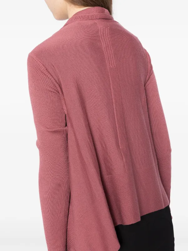 Rick Owens ウール ラップカーディガン | ピンク | FARFETCH JP