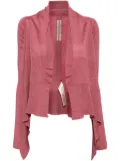 Rick Owens wrap wool cardigan - Pink