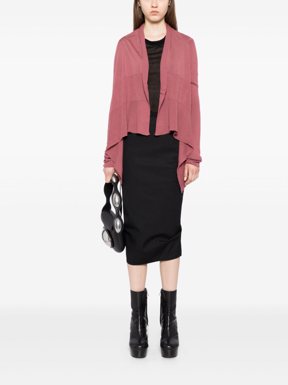 Rick Owens Ribgebreide top - Roze