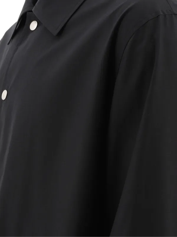 【JIL SANDER】コットン ロゴ ジャケット Black 送料関税込 ブラック コットン ジャケット プリント入り | JIL SANDER | NET