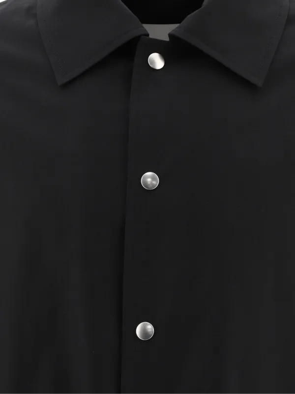 【JIL SANDER】コットン ロゴ ジャケット Black 送料関税込 Jil Sander ロゴ ジャケット | ブラック | FARFETCH JP