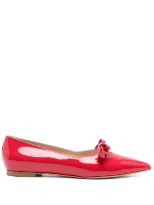 Gianvito Rossi Carla フラットシューズ | レッド | FARFETCH JP