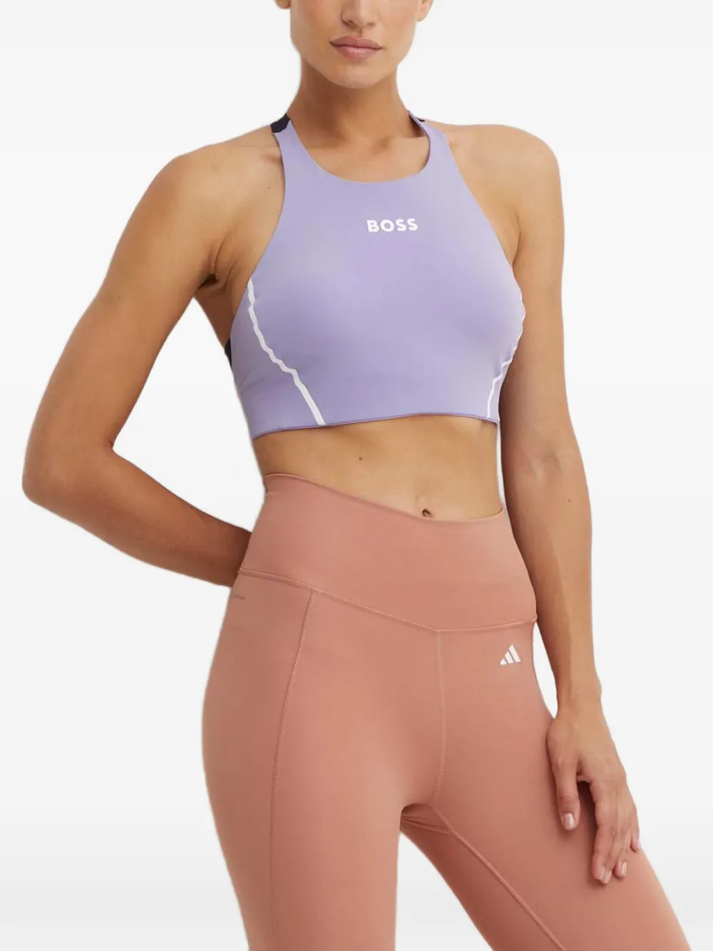 BOSS racer-back sports bra - Violett