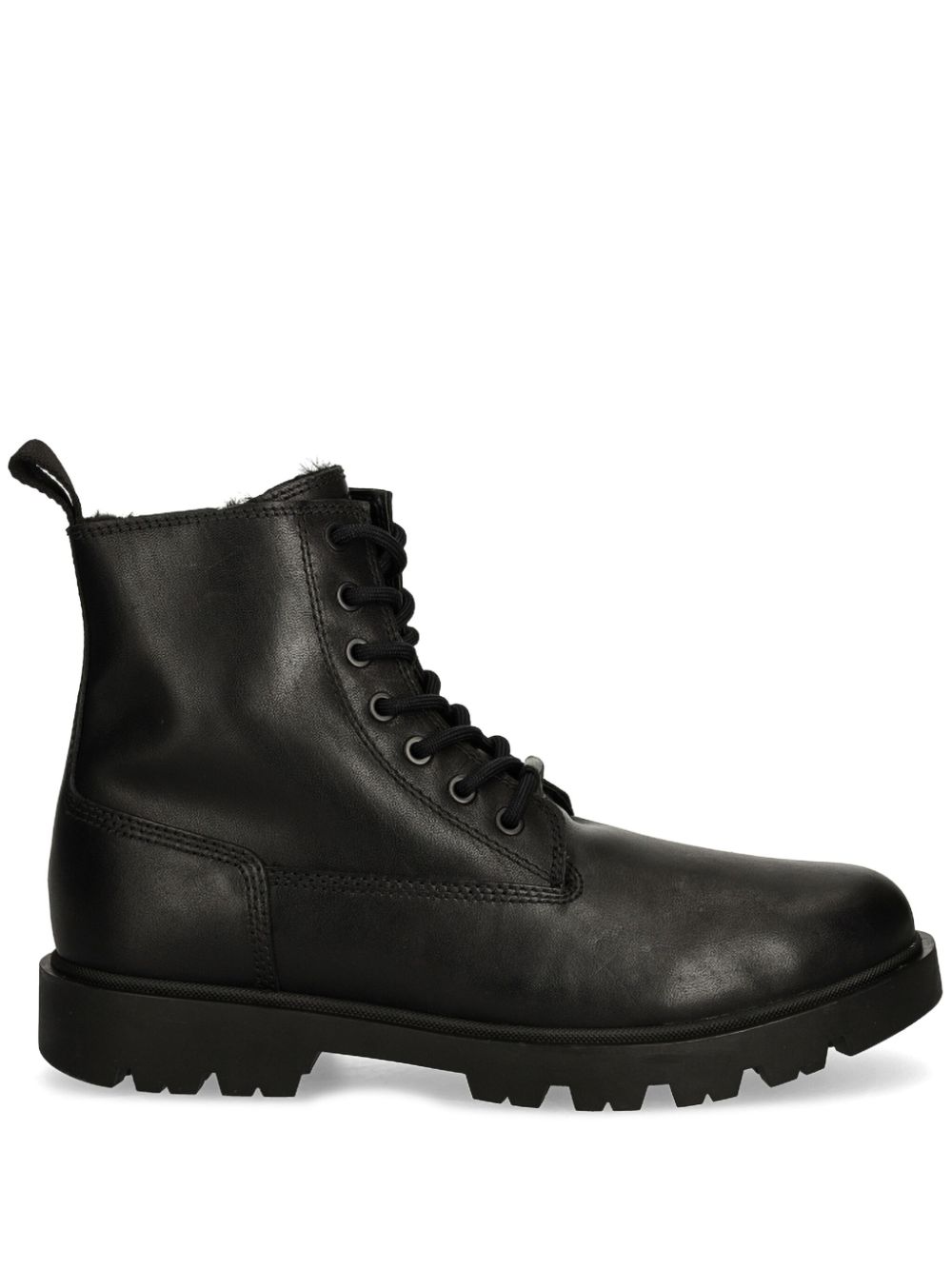 BOSS leather boots Black