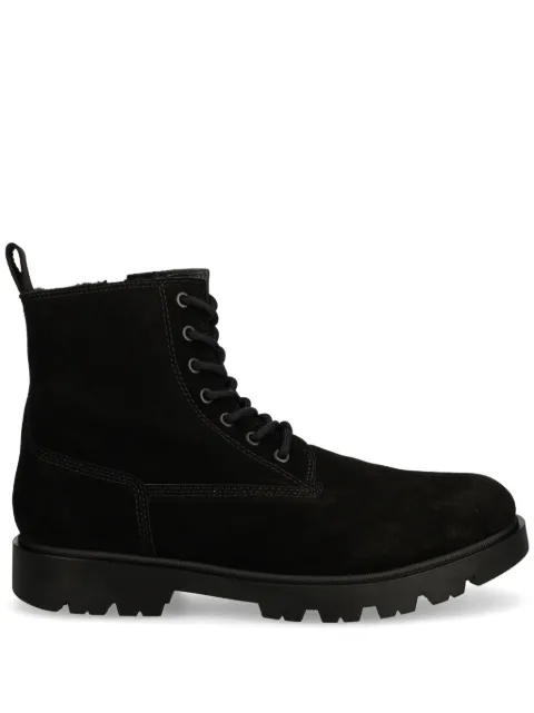 BOSS lace up suede boots 