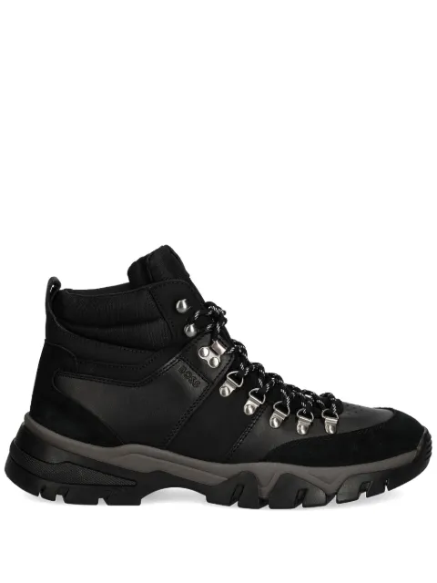 BOSS logo-debossed boots 