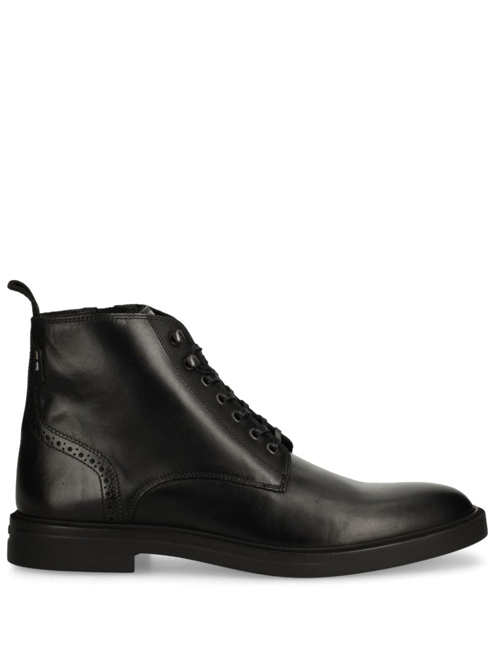 BOSS leather ankle boots Black