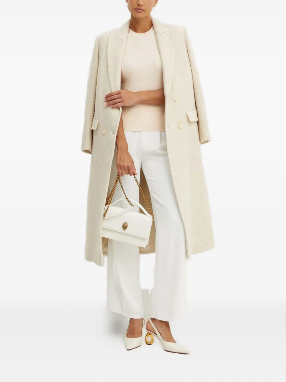 Hugo Boss Button-detail Ribbed Sweater In Neutral