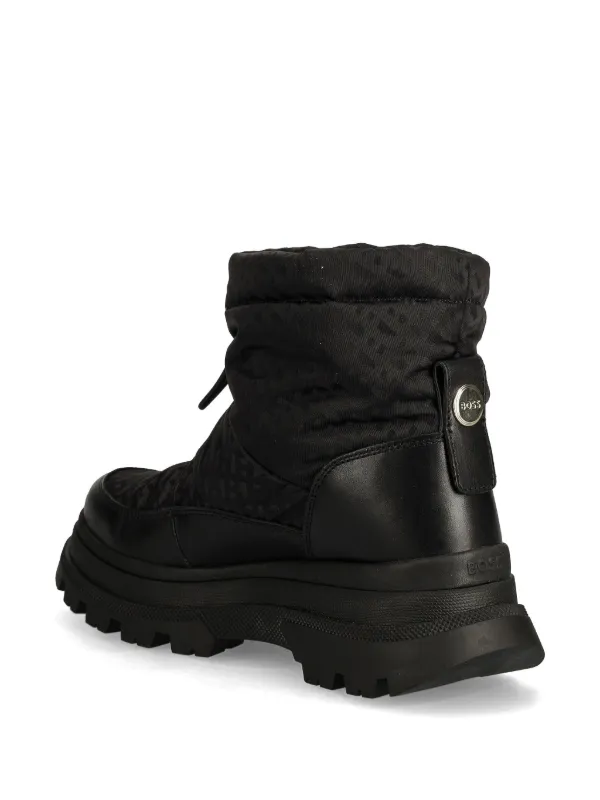 BOSS Leather Boots | Black | FARFETCH display picture 1