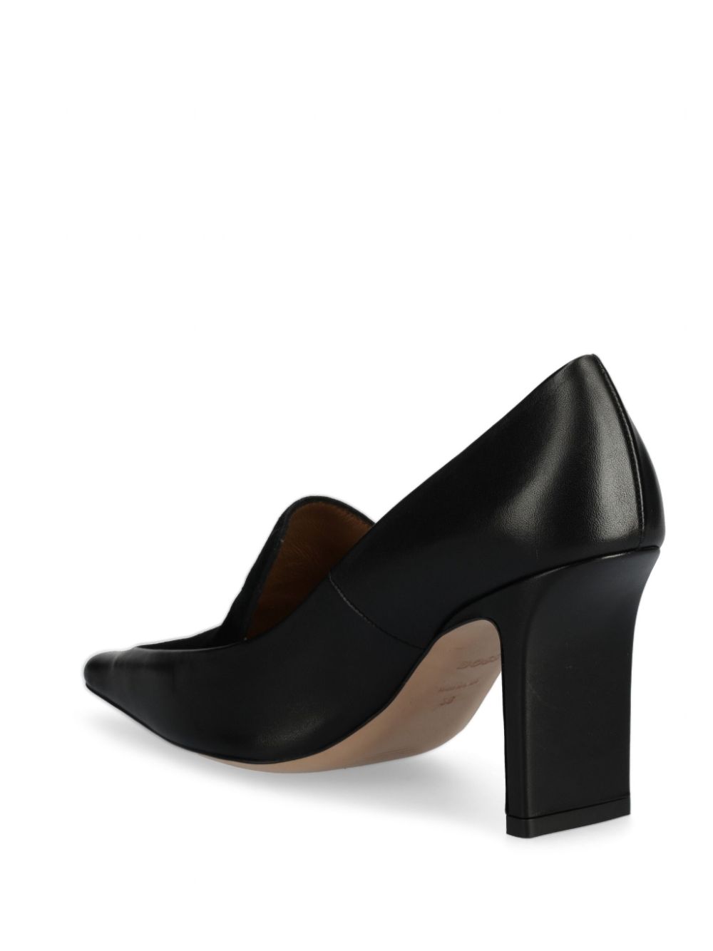 BOSS Leren pumps Zwart