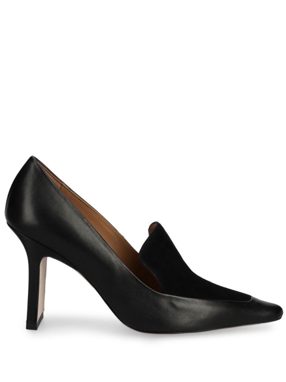 BOSS Leren pumps Zwart