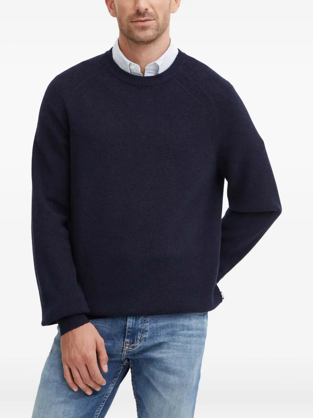 BOSS raglan-sleeve sweater | Blue | Image 1