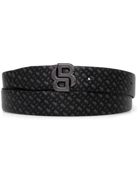 BOSS monogram reversible belt