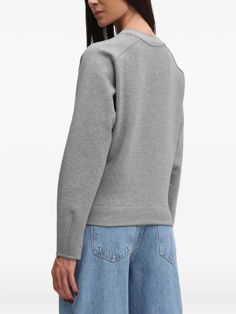Hugo Boss Logo-detail Sweatshirt In Gray