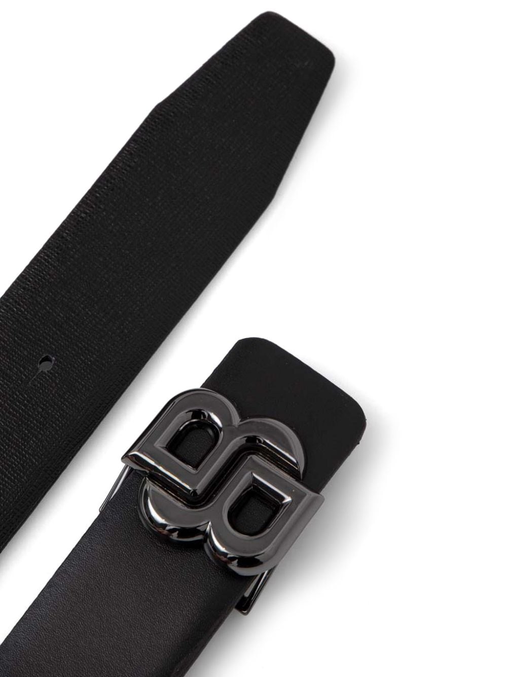 Shop Hugo Boss Logo-plaque Belt In Black