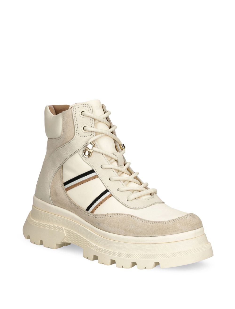 Shop Hugo Boss Foster Boots In Neutrals