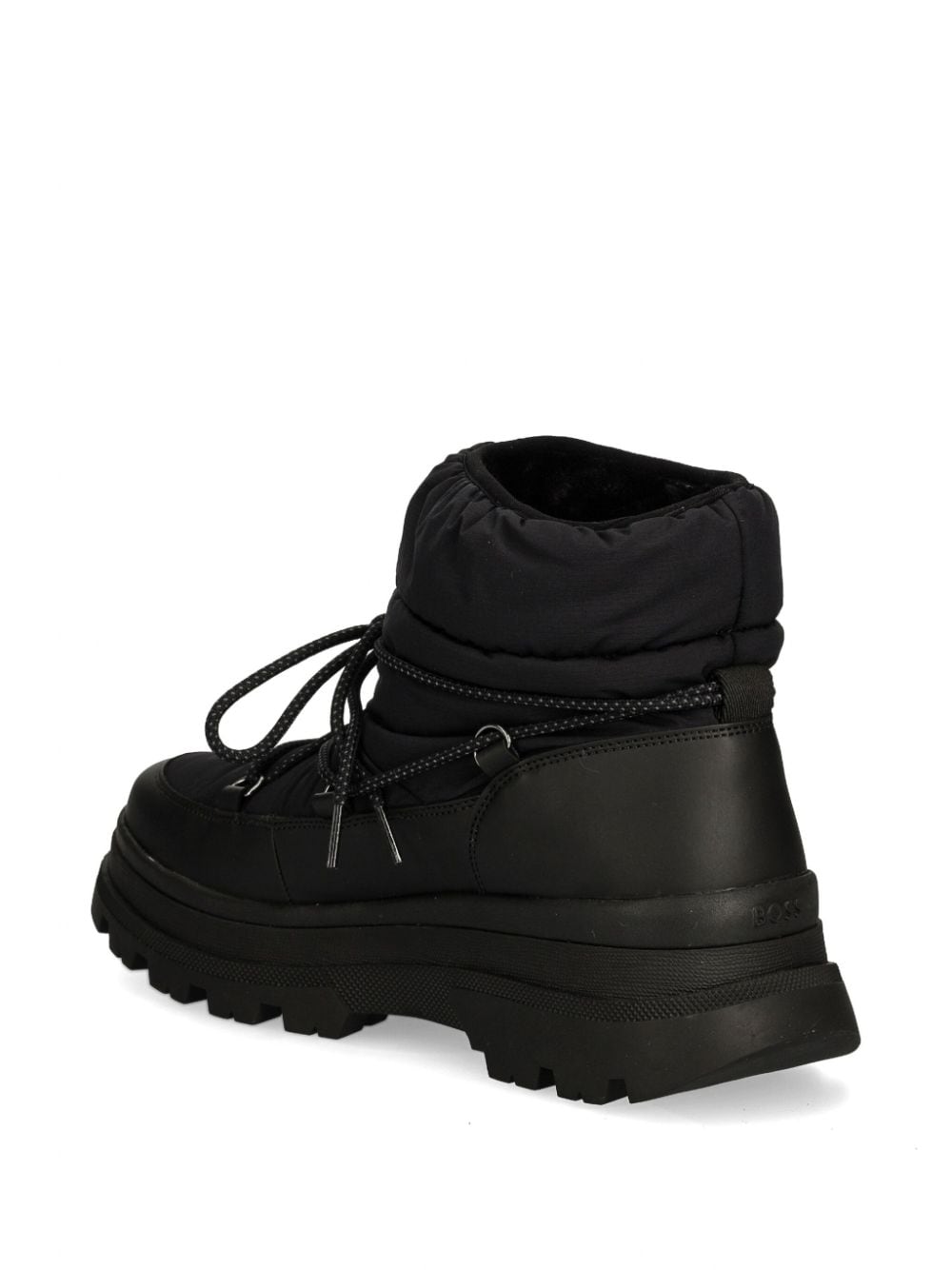 Shop Hugo Boss Padded Ankle Boots In Black