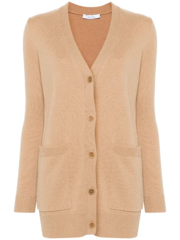 新品 マックスマーラ MaxMara カーディガン キャメル Max Mara Villar カーディガン | ニュートラル | FARFETCH JP
