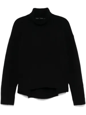 Helmut Lang カットアウト ファインニットセーター | ブラック