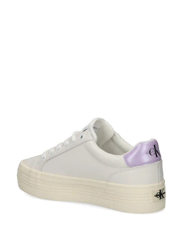Calvin Klein Jeans logo-print Leather Sneakers White FARFETCH PH
