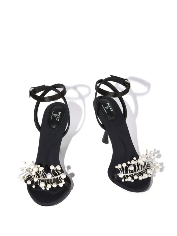 PUCCI 95mm Embellished Sandals | Black | FARFETCH