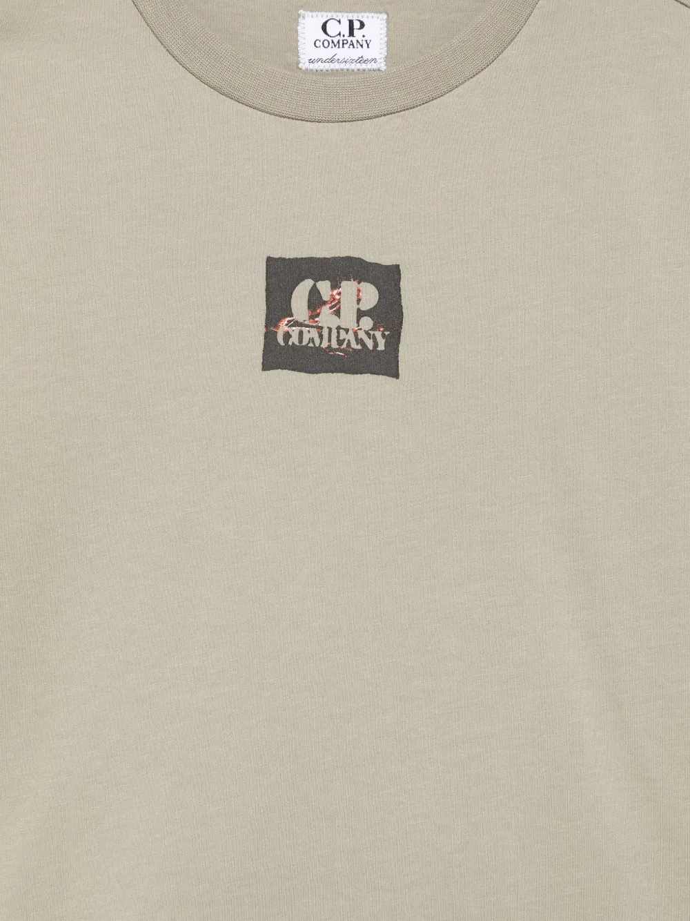 C.P. Company Kids T-shirt met logoprint Grijs