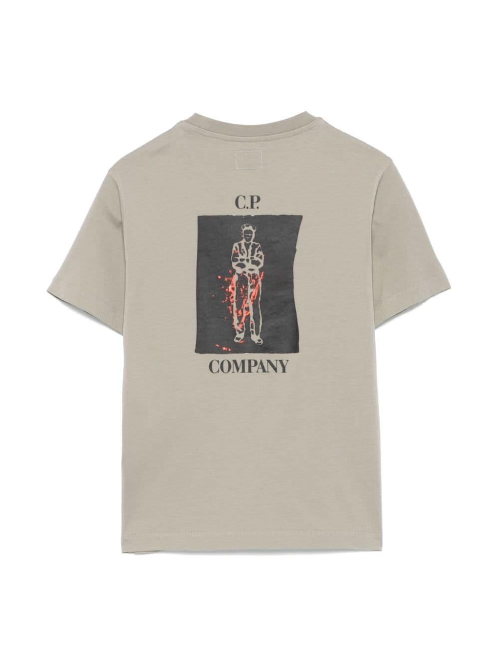 C.P. Company Kids T-shirt met logoprint - Grijs