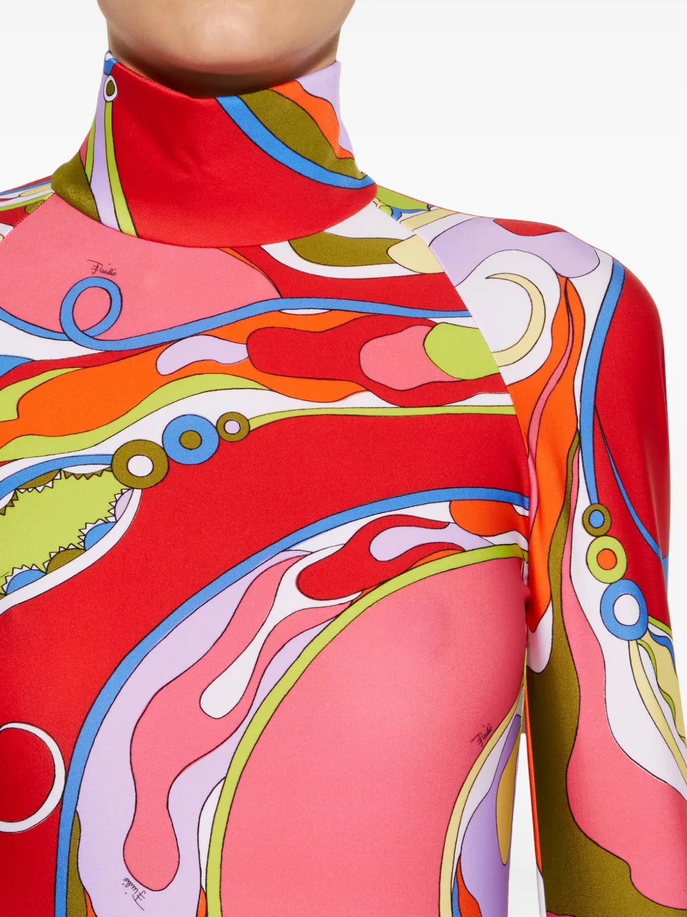 PUCCI Orchidee jurk Rood
