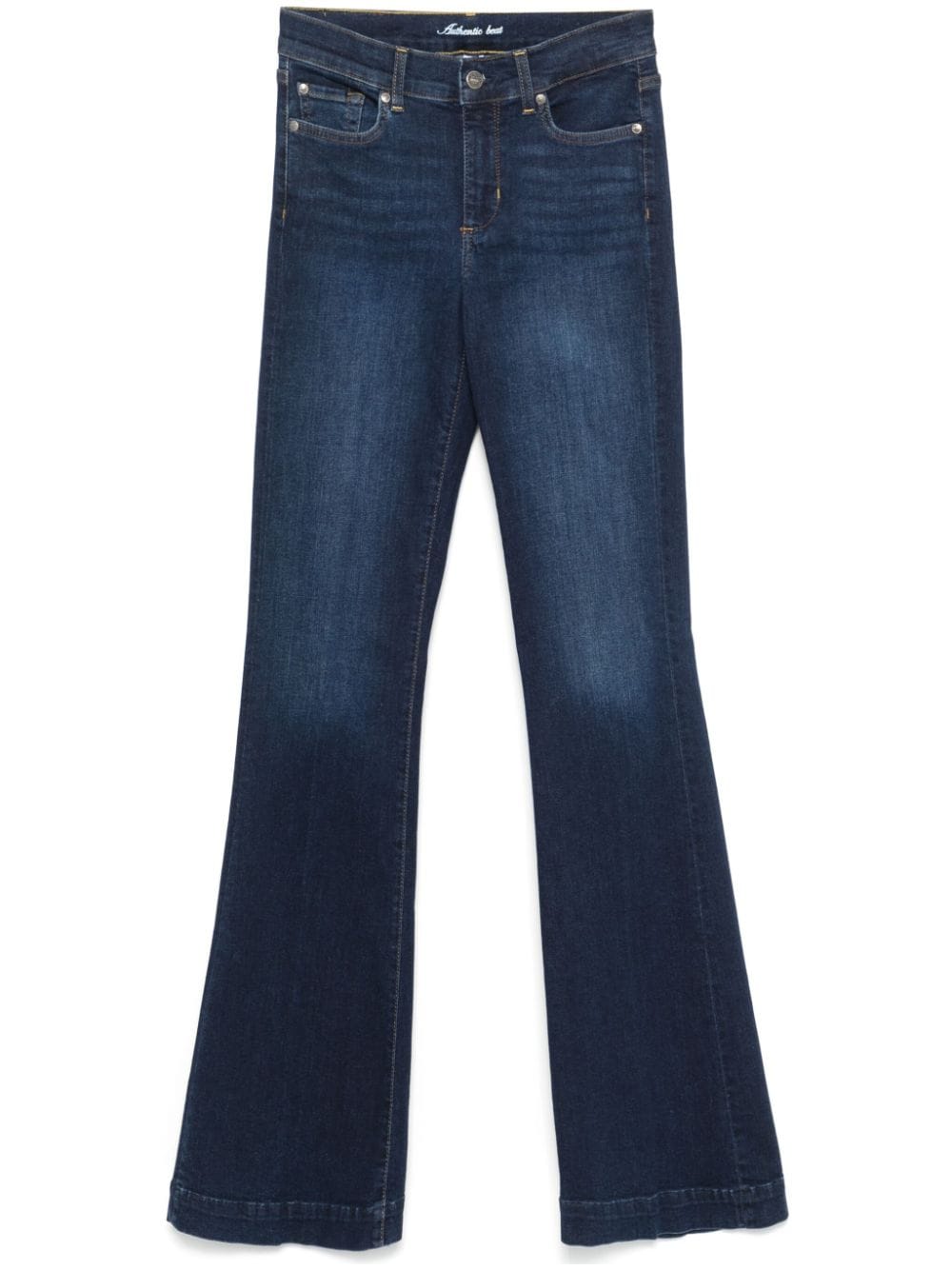 high-rise flared jeans