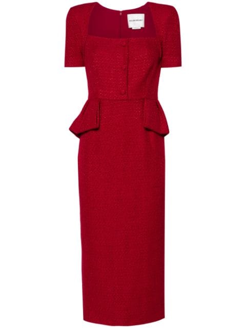 Roland Mouret bouclé midi dress 