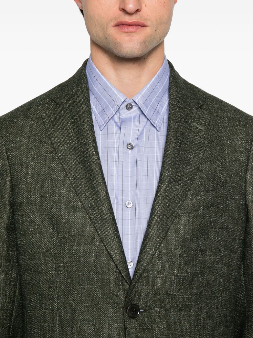 ETRO interlock-twill blazer Men