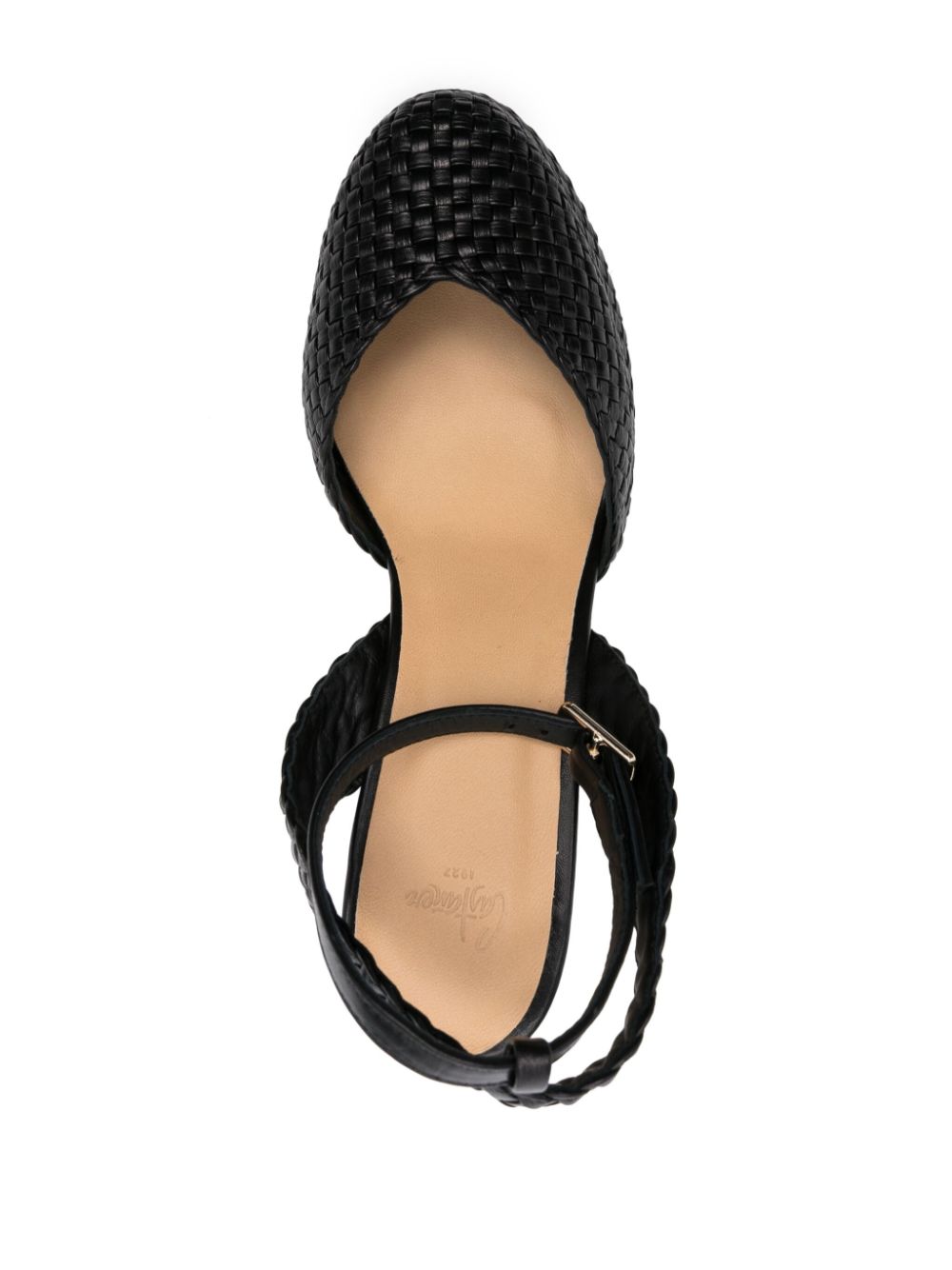 Castañer 95mm interwoven pumps Black