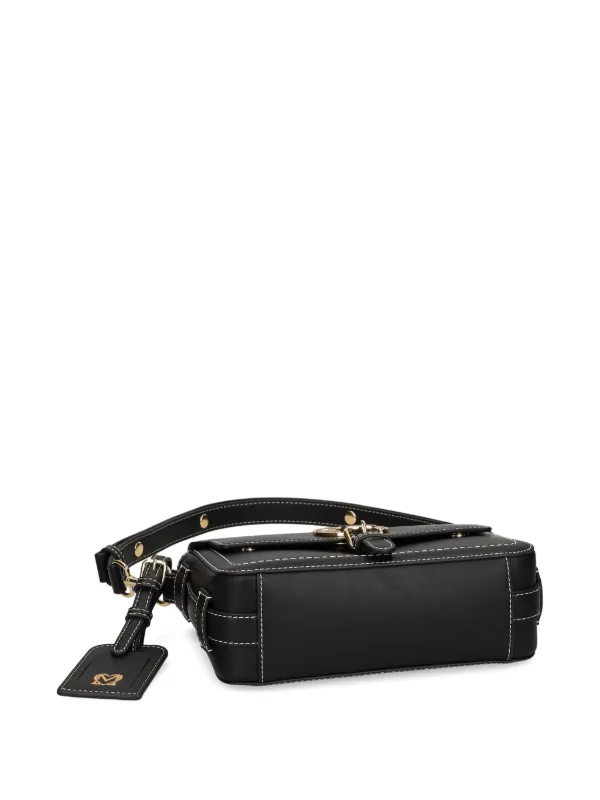 Love Moschino ロゴアイレット ショルダーバッグ | ブラック | FARFETCH JP
