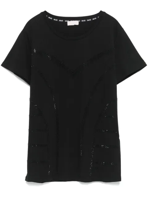 LIU JO rhinestone-embellished T-shirt