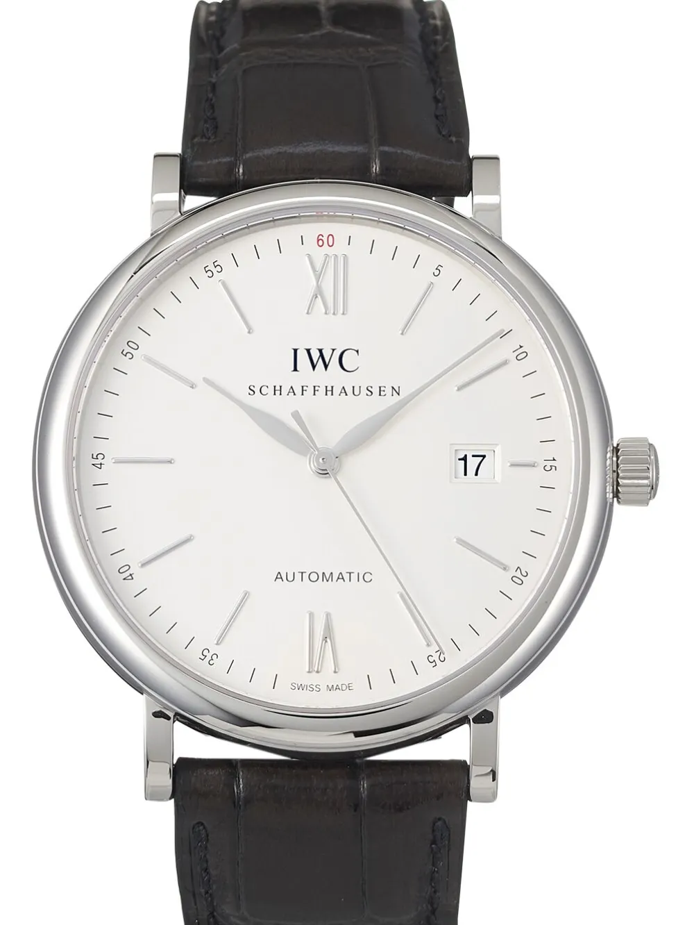 IWC Schaffhausen Ongedragen Portofino Automatic 40mm horloge - Zilver
