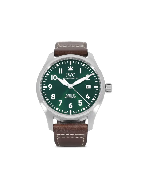 IWC Schaffhausen 2024 Unworn Pilot s Watch Mark XX 40mm Green FARFETCH TW