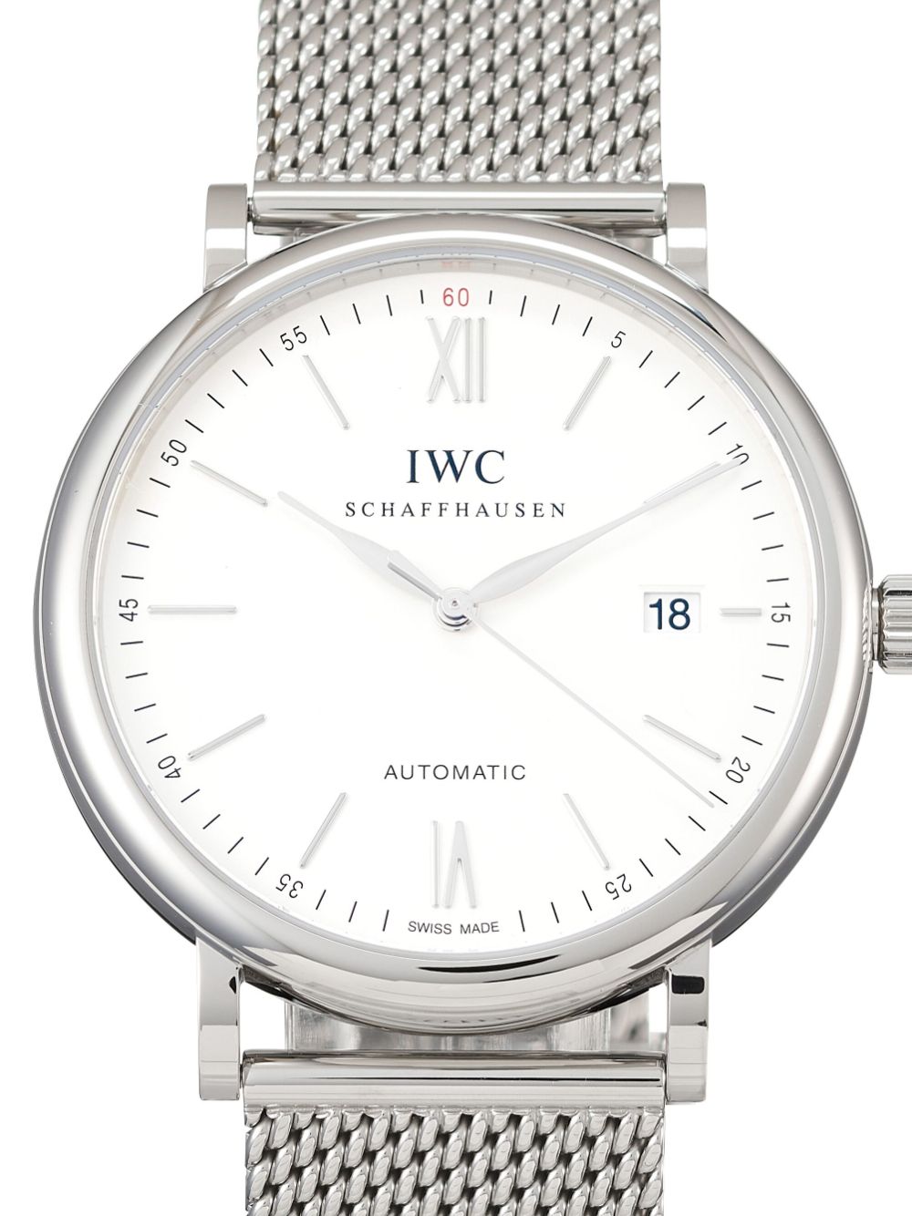 IWC Schaffhausen Ongedragen Portofino Automatic 40mm horloge - Zilver