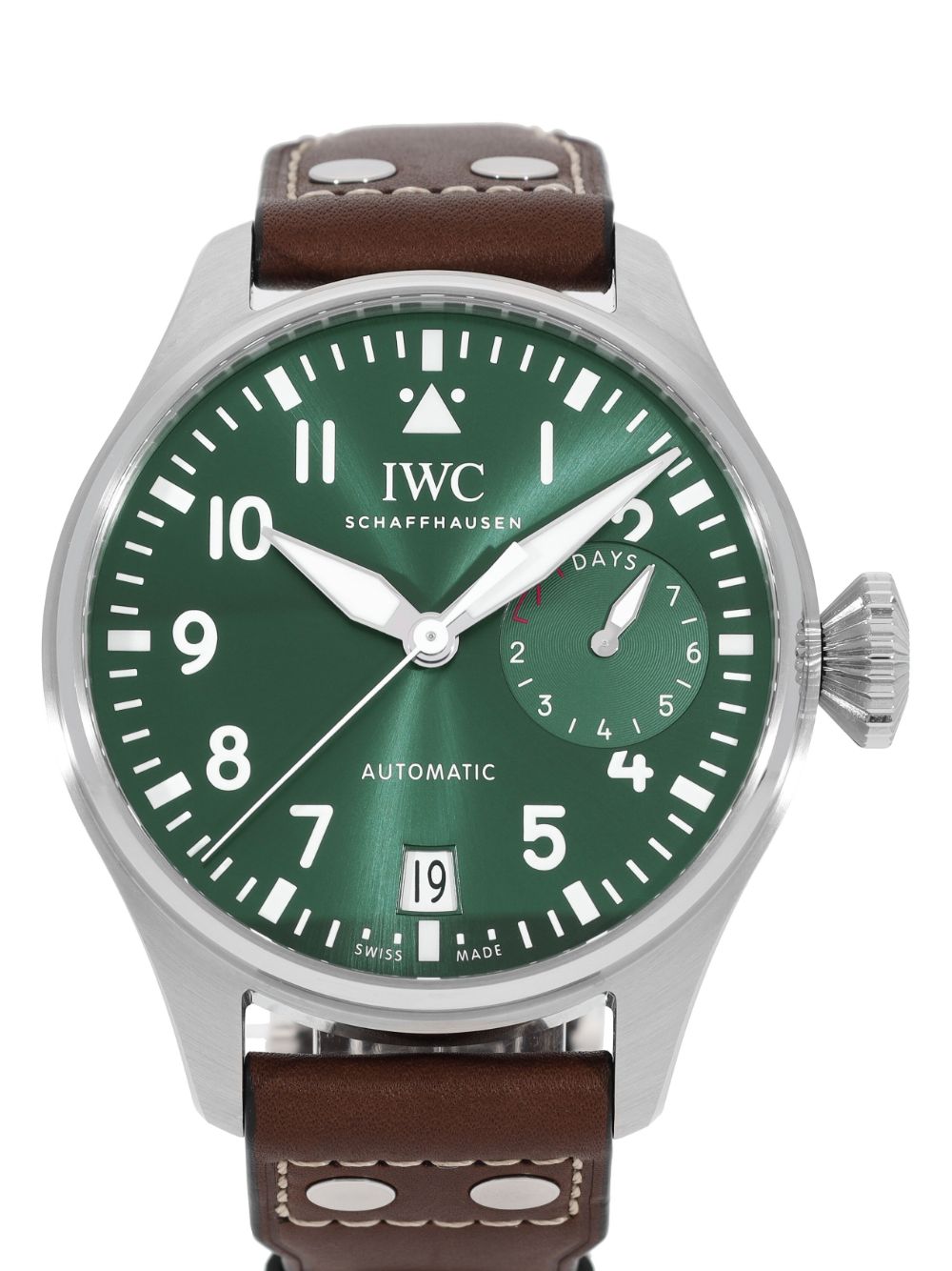 IWC Schaffhausen Ongedragen Pilot's Watch 46 mm - Groen