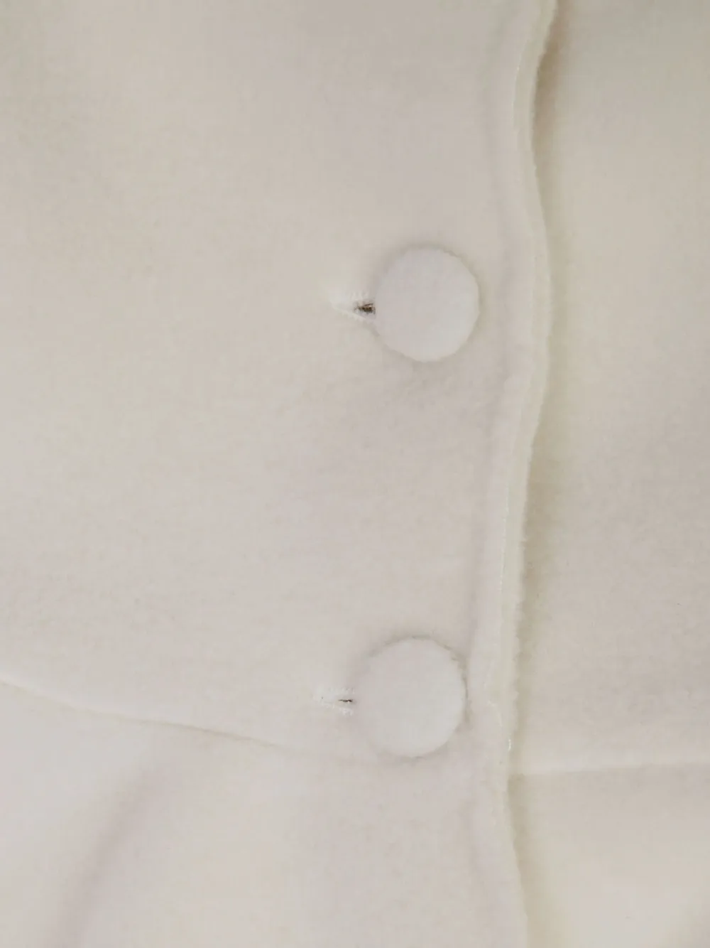 Il Gufo Fleece jack met ruches Wit