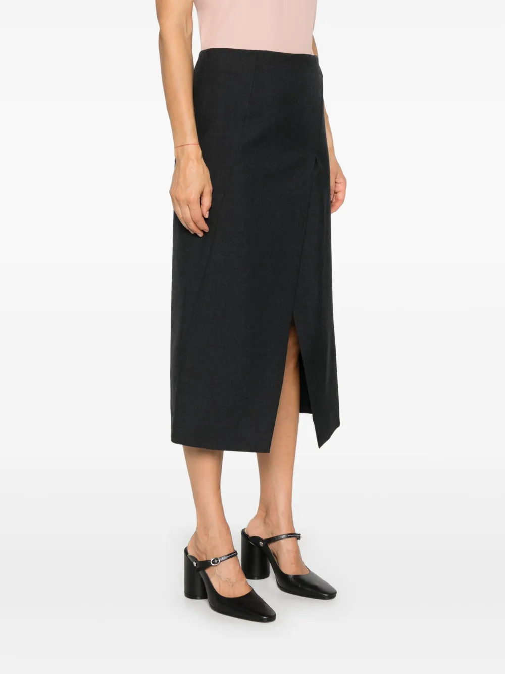 Gucci Midi-rok met vlakken Grijs