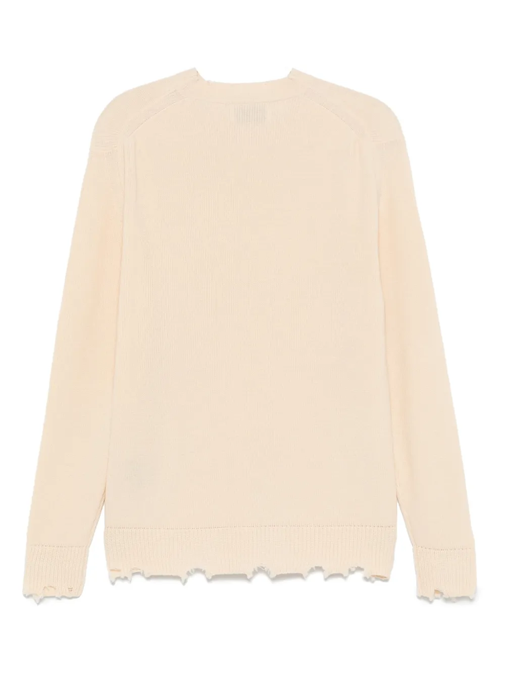 Laneus Gerafelde trui - Beige