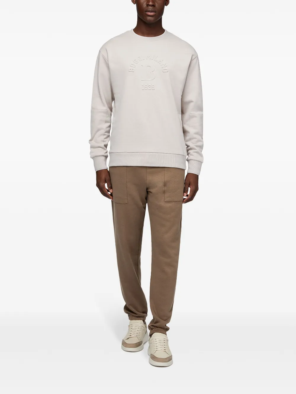 Boggi Milano crew-neck sweatshirt - Beige