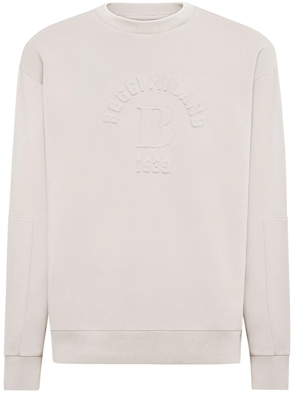 Boggi Milano Sweater met ronde hals Beige