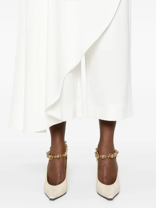 Alaïa Asymmetrical Skirt Pants | White | FARFETCH BE