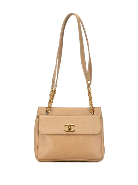 HOT SALE CHANEL 1994-1996 Caviar Front Pocket Chain shoulder bag Women